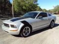 2006 Satin Silver Metallic Ford Mustang V6 Deluxe Coupe  photo #1