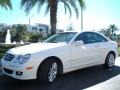 2007 Arctic White Mercedes-Benz CLK 350 Coupe  photo #2