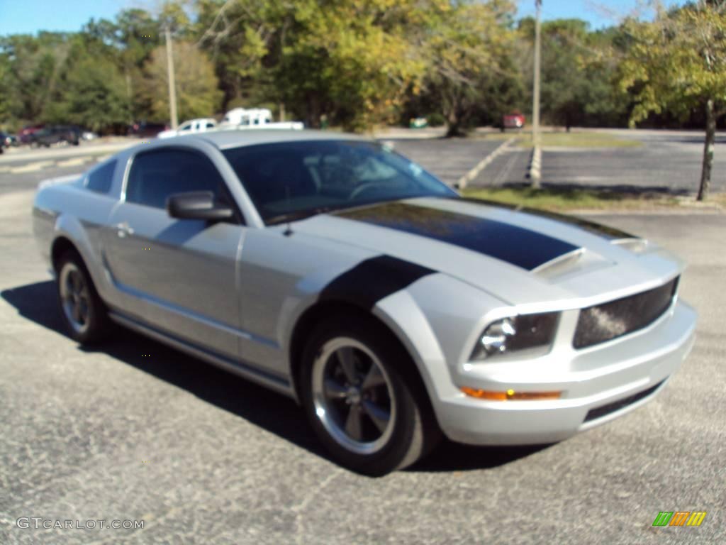2006 Mustang V6 Deluxe Coupe - Satin Silver Metallic / Light Graphite photo #10