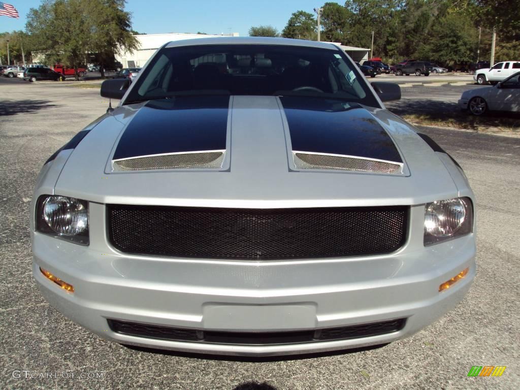 2006 Mustang V6 Deluxe Coupe - Satin Silver Metallic / Light Graphite photo #12