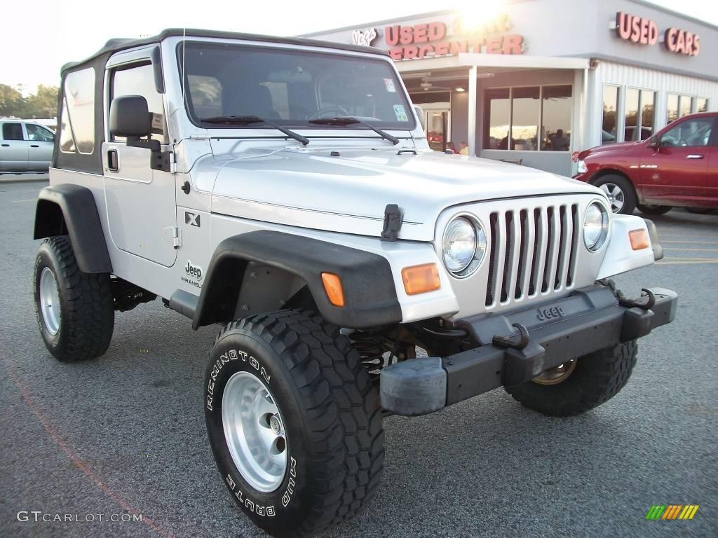 2004 Wrangler X 4x4 - Bright Silver Metallic / Dark Slate Gray photo #1