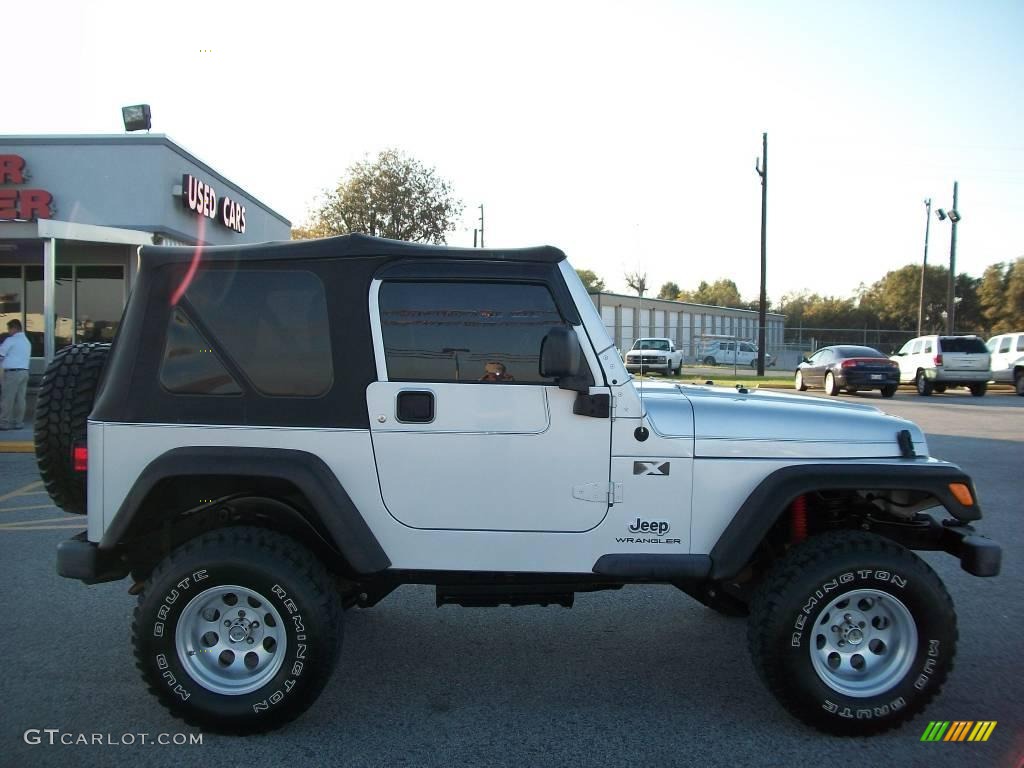 2004 Wrangler X 4x4 - Bright Silver Metallic / Dark Slate Gray photo #2