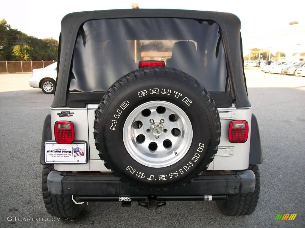 2004 Wrangler X 4x4 - Bright Silver Metallic / Dark Slate Gray photo #4
