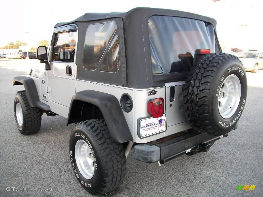 2004 Wrangler X 4x4 - Bright Silver Metallic / Dark Slate Gray photo #5
