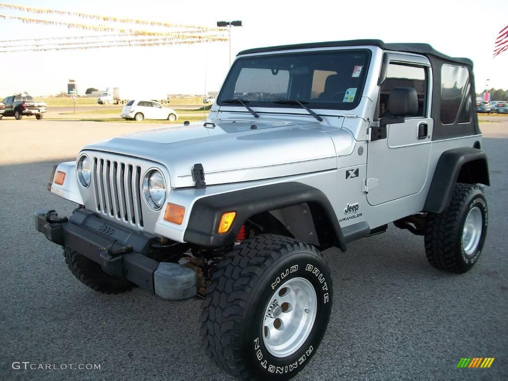 2004 Wrangler X 4x4 - Bright Silver Metallic / Dark Slate Gray photo #7