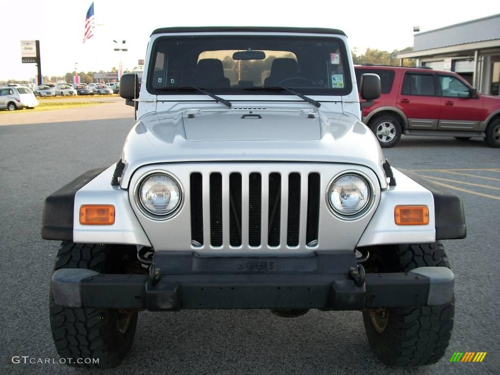 2004 Wrangler X 4x4 - Bright Silver Metallic / Dark Slate Gray photo #8