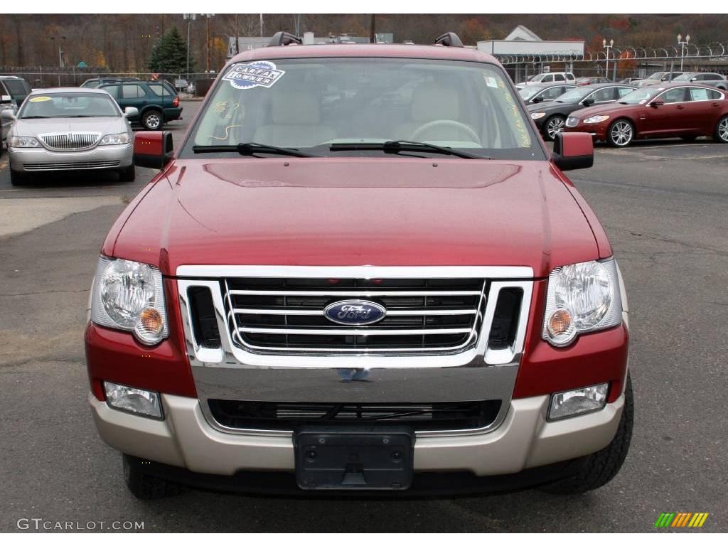 2006 Explorer Eddie Bauer 4x4 - Redfire Metallic / Stone photo #2