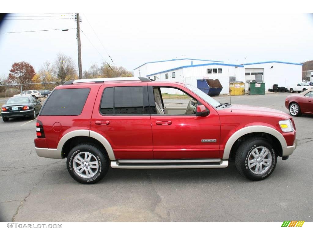 2006 Explorer Eddie Bauer 4x4 - Redfire Metallic / Stone photo #4