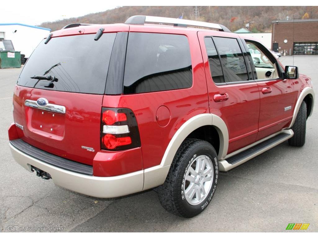 2006 Explorer Eddie Bauer 4x4 - Redfire Metallic / Stone photo #5