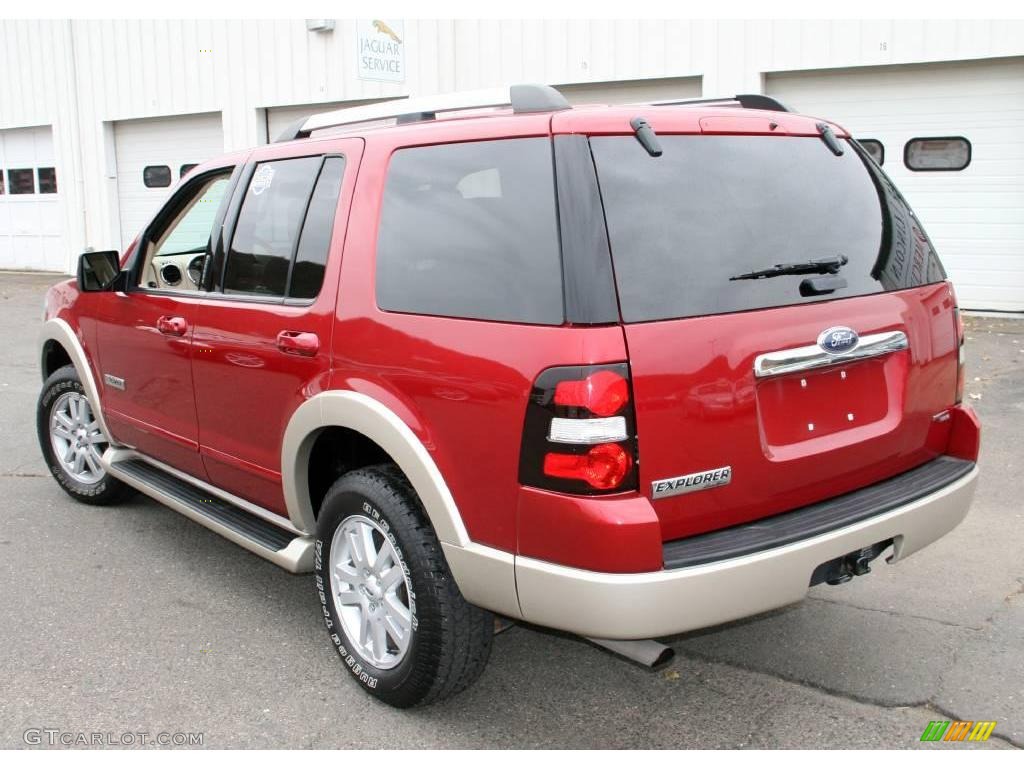 2006 Explorer Eddie Bauer 4x4 - Redfire Metallic / Stone photo #8