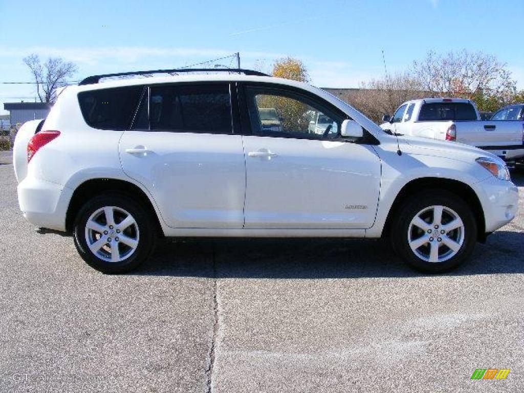 2007 RAV4 Limited 4WD - Blizzard White Pearl / Taupe photo #2
