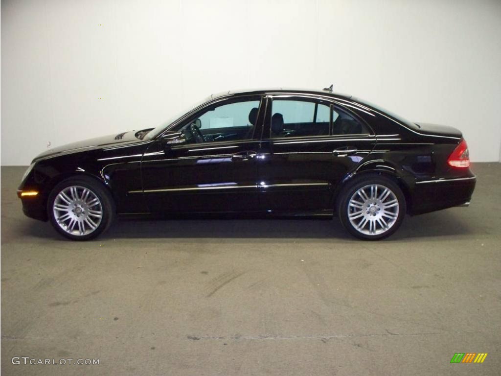 2008 E 350 4Matic Sedan - Black / Black photo #7