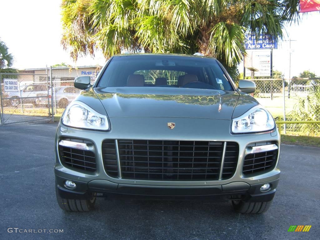 2008 Cayenne Turbo - Olive Green Metallic / Chestnut/Black Natural Leather photo #8