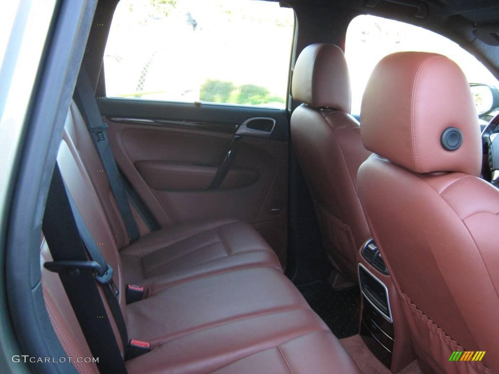 2008 Cayenne Turbo - Olive Green Metallic / Chestnut/Black Natural Leather photo #18