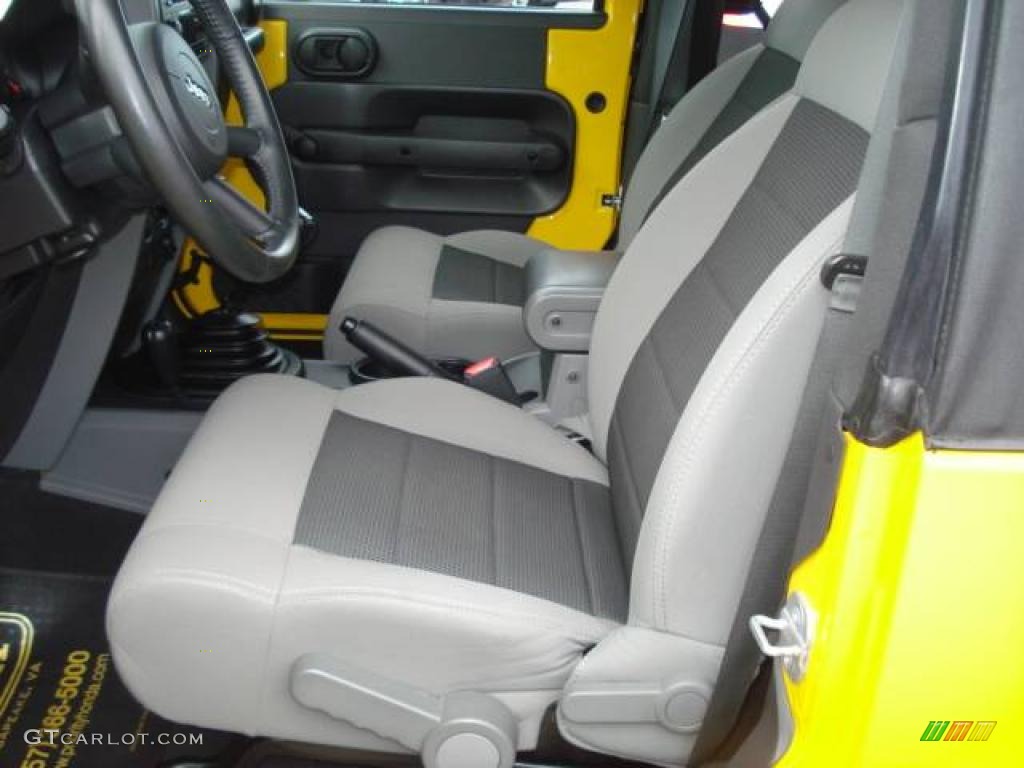 2008 Wrangler X 4x4 - Detonator Yellow / Dark Slate Gray/Medium Slate Gray photo #11