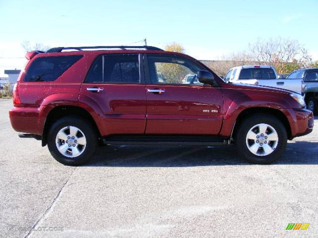 2007 4Runner SR5 4x4 - Salsa Red Pearl / Taupe photo #2