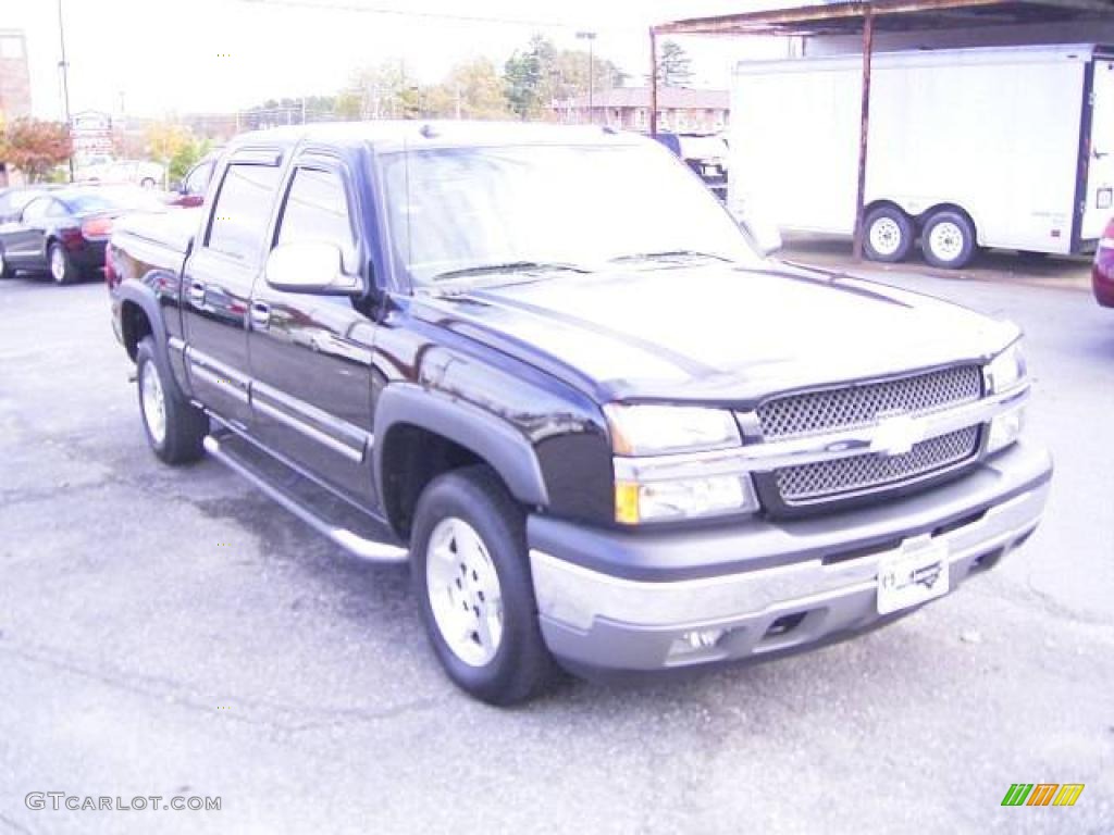 2005 Silverado 1500 LT Crew Cab 4x4 - Black / Dark Charcoal photo #6