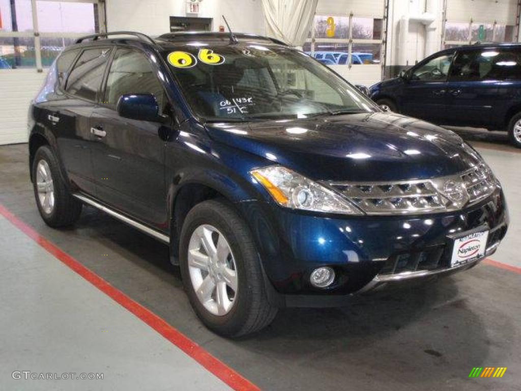 2006 Murano SL AWD - Midnight Blue Pearl / Charcoal photo #2