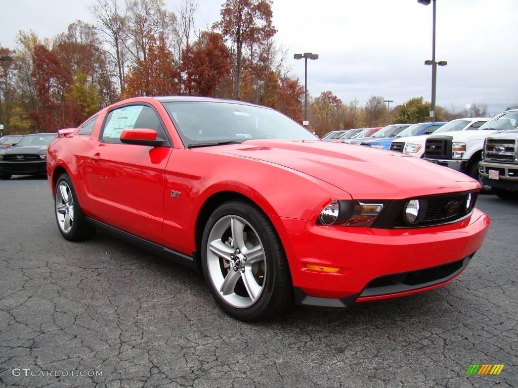 2010 Mustang GT Premium Coupe - Torch Red / Charcoal Black/Cashmere photo #1