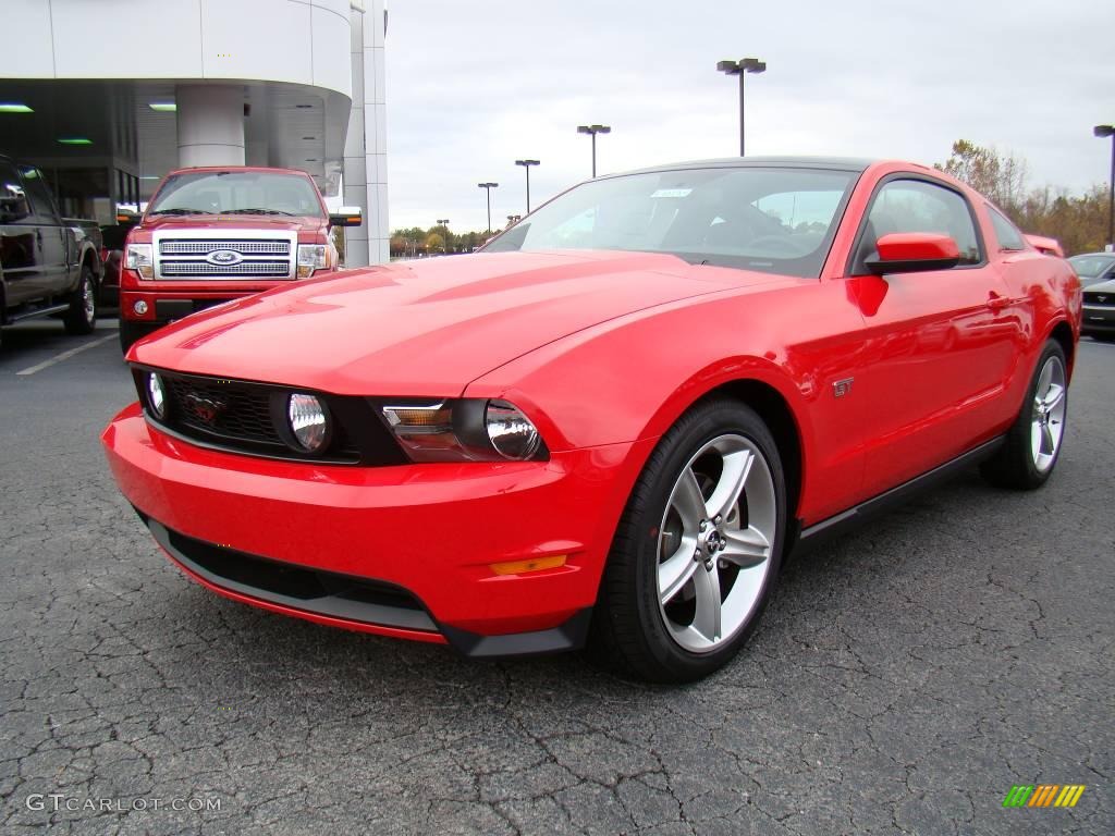 2010 Mustang GT Premium Coupe - Torch Red / Charcoal Black/Cashmere photo #6