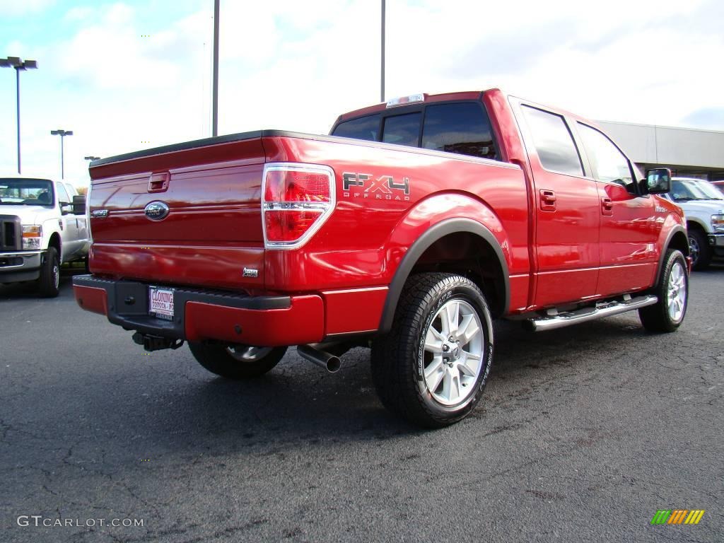 2010 F150 FX4 SuperCrew 4x4 - Red Candy Metallic / Black photo #3