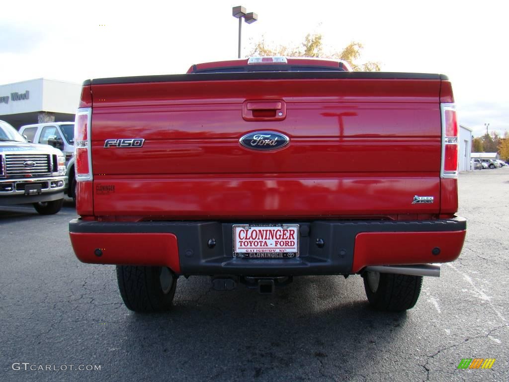 2010 F150 FX4 SuperCrew 4x4 - Red Candy Metallic / Black photo #4