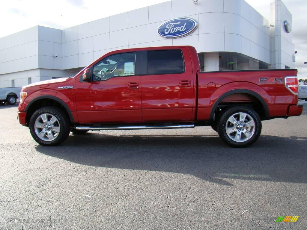 2010 F150 FX4 SuperCrew 4x4 - Red Candy Metallic / Black photo #5