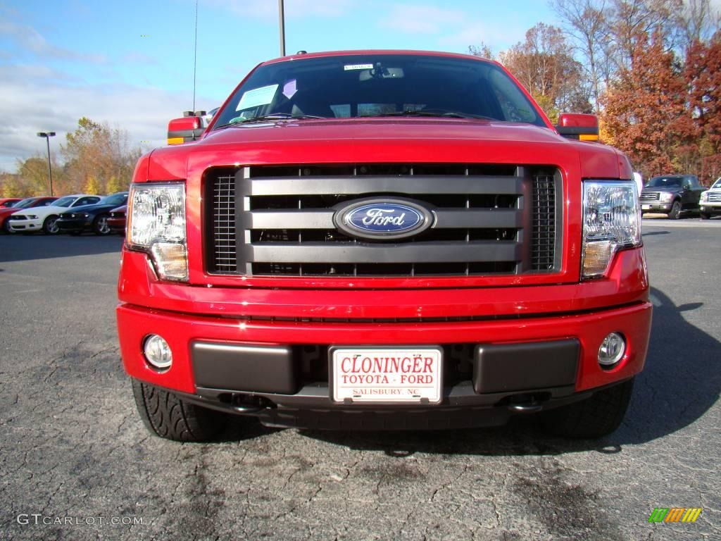 2010 F150 FX4 SuperCrew 4x4 - Red Candy Metallic / Black photo #7