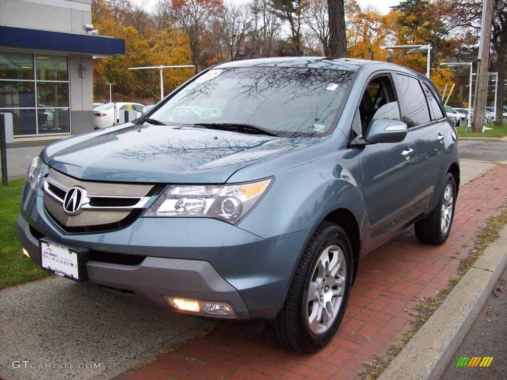 2007 MDX  - Steel Blue Metallic / Ebony photo #2