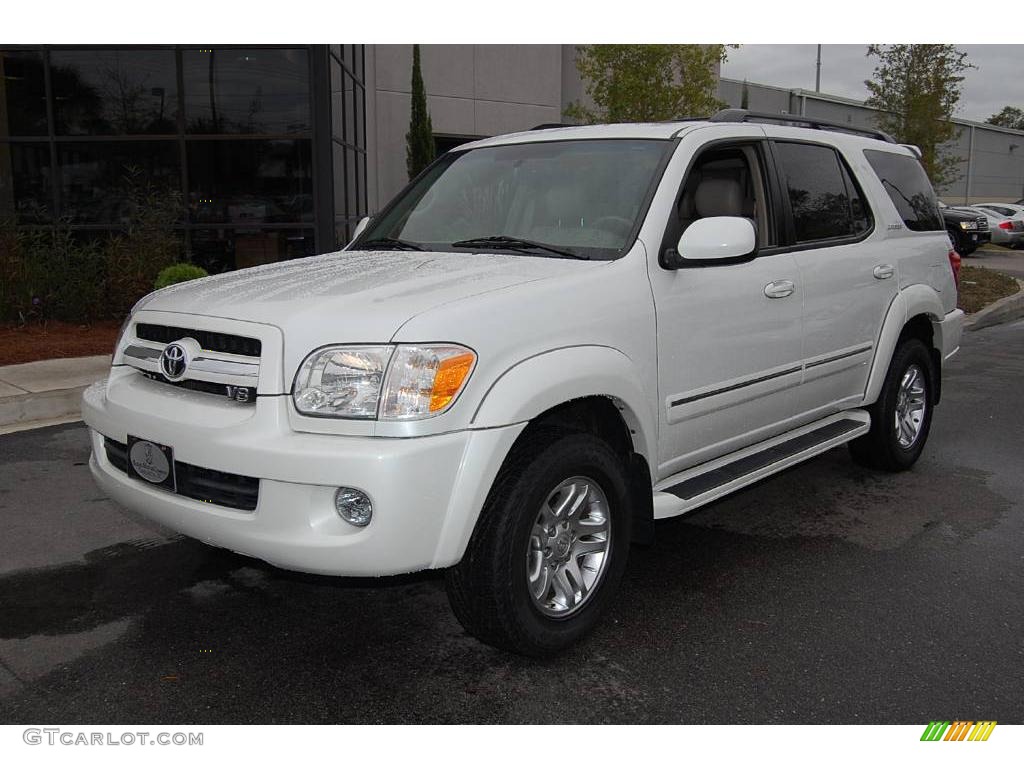 2006 Sequoia Limited 4WD - Natural White / Taupe photo #15