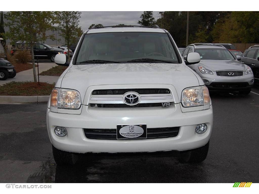 2006 Sequoia Limited 4WD - Natural White / Taupe photo #16