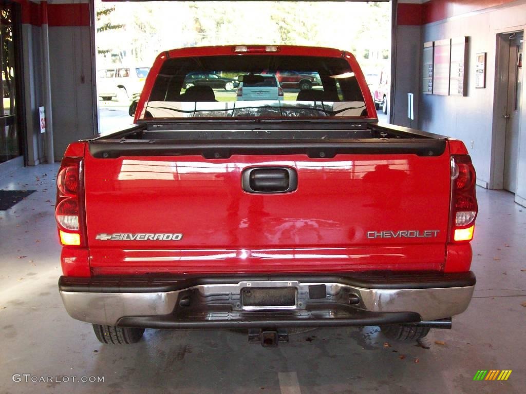 2003 Silverado 1500 LS Extended Cab - Victory Red / Dark Charcoal photo #3