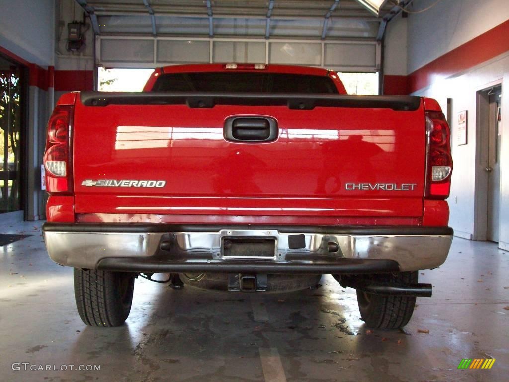 2003 Silverado 1500 LS Extended Cab - Victory Red / Dark Charcoal photo #4