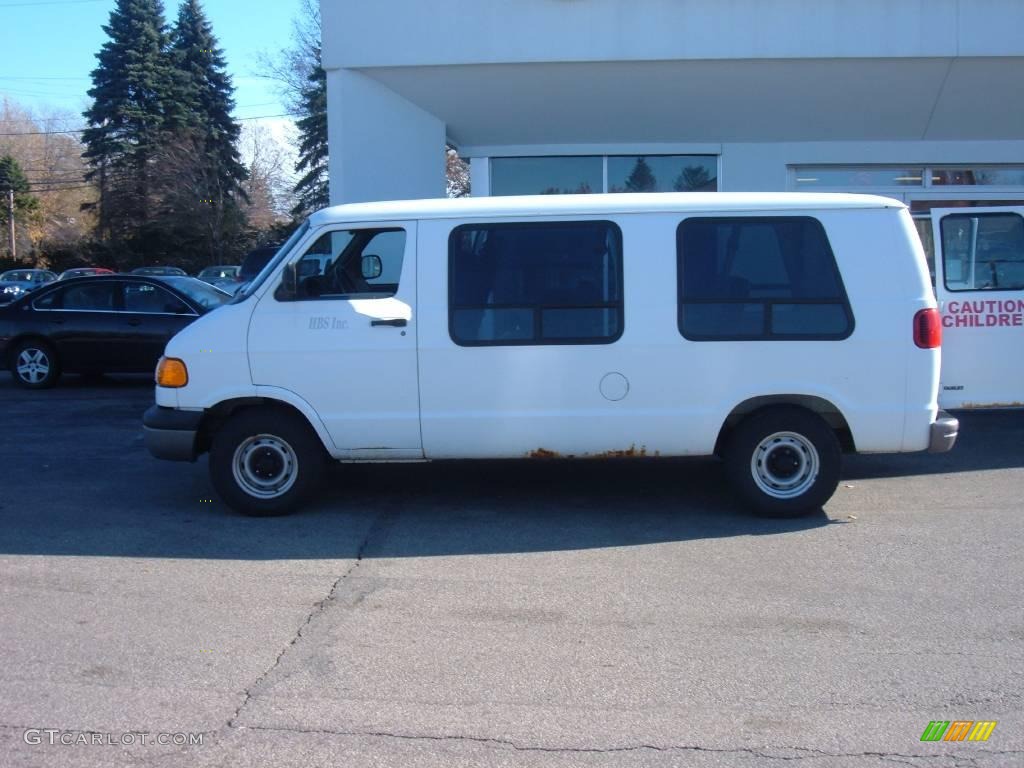 Bright White Dodge Ram Van