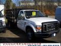 2010 Oxford White Ford F350 Super Duty XL Regular Cab Chassis Stake Truck  photo #4
