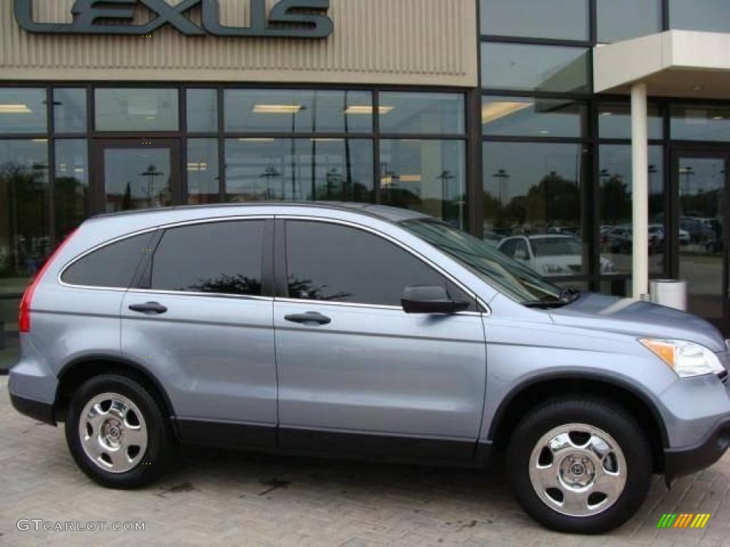 2008 CR-V LX - Glacier Blue Metallic / Gray photo #3