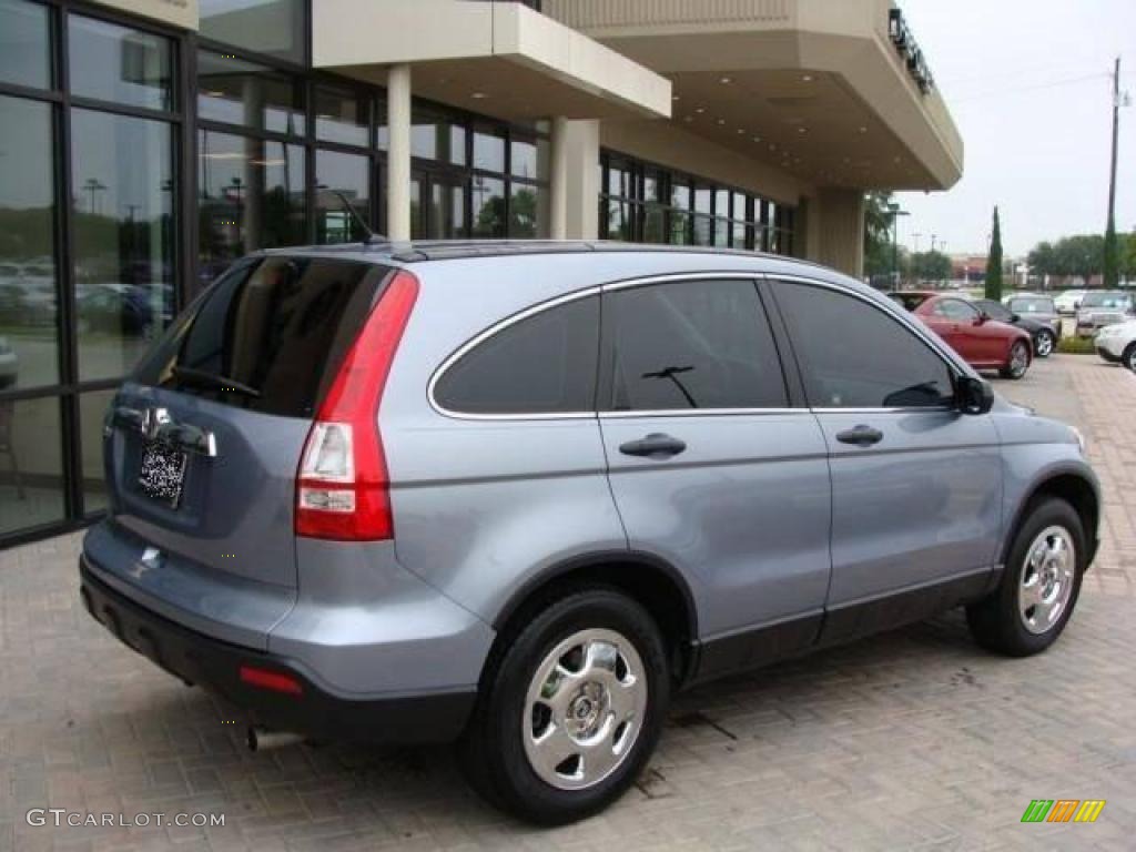 2008 CR-V LX - Glacier Blue Metallic / Gray photo #4