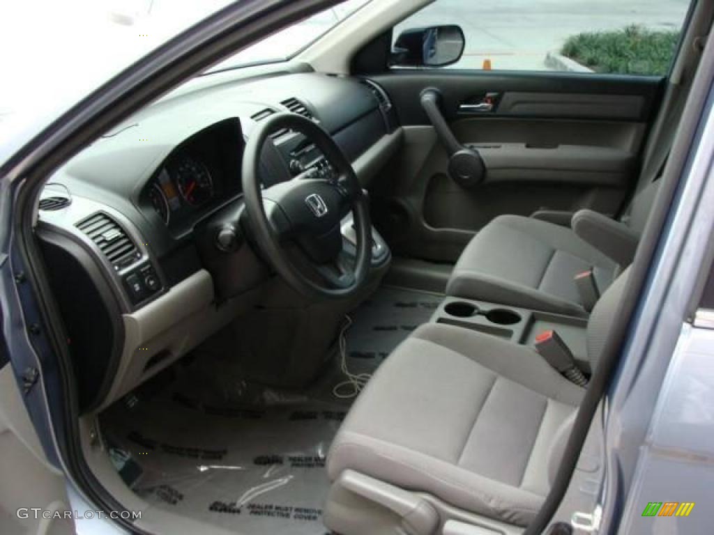 2008 CR-V LX - Glacier Blue Metallic / Gray photo #6