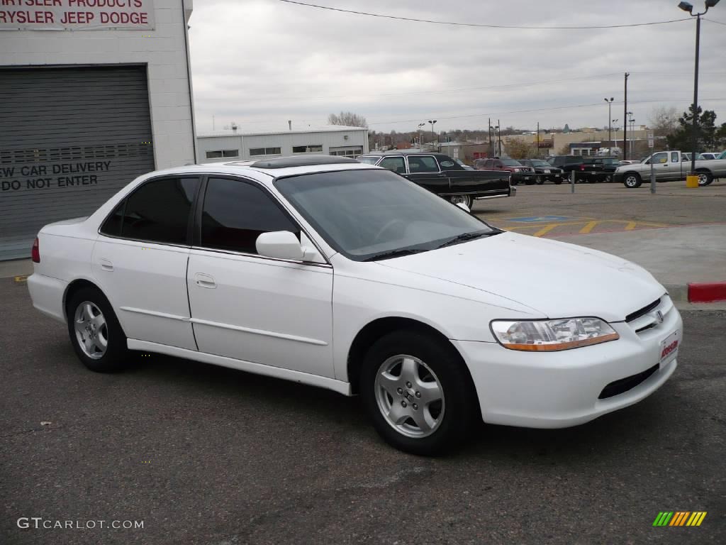 2000 Accord EX V6 Sedan - Taffeta White / Ivory photo #3