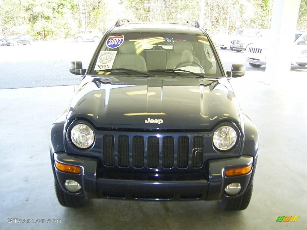 2002 Liberty Limited 4x4 - Patriot Blue Pearlcoat / Taupe photo #1