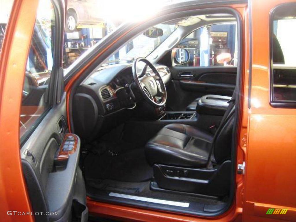 2007 Avalanche LTZ - Sunburst Orange Metallic / Ebony photo #21