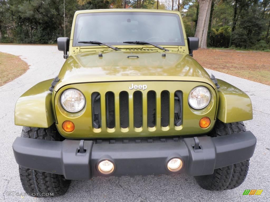 2007 Wrangler Unlimited Sahara 4x4 - Rescue Green Metallic / Dark Slate Gray/Medium Slate Gray photo #5