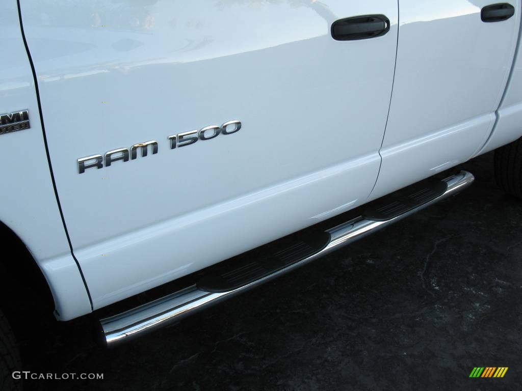 2007 Ram 1500 SLT Quad Cab - Bright White / Medium Slate Gray photo #12