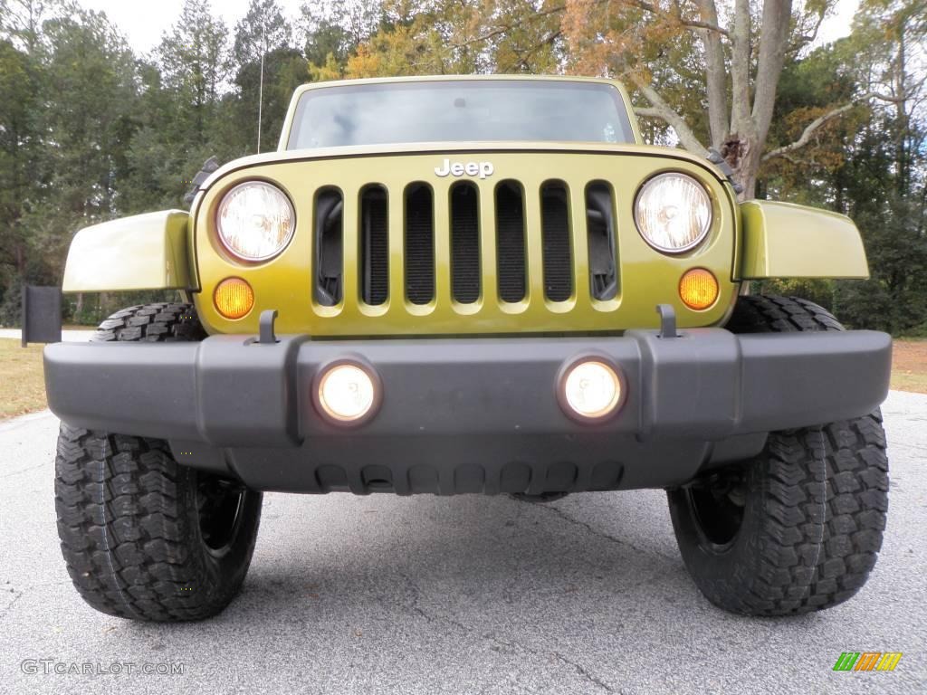 2007 Wrangler Unlimited Sahara 4x4 - Rescue Green Metallic / Dark Slate Gray/Medium Slate Gray photo #16