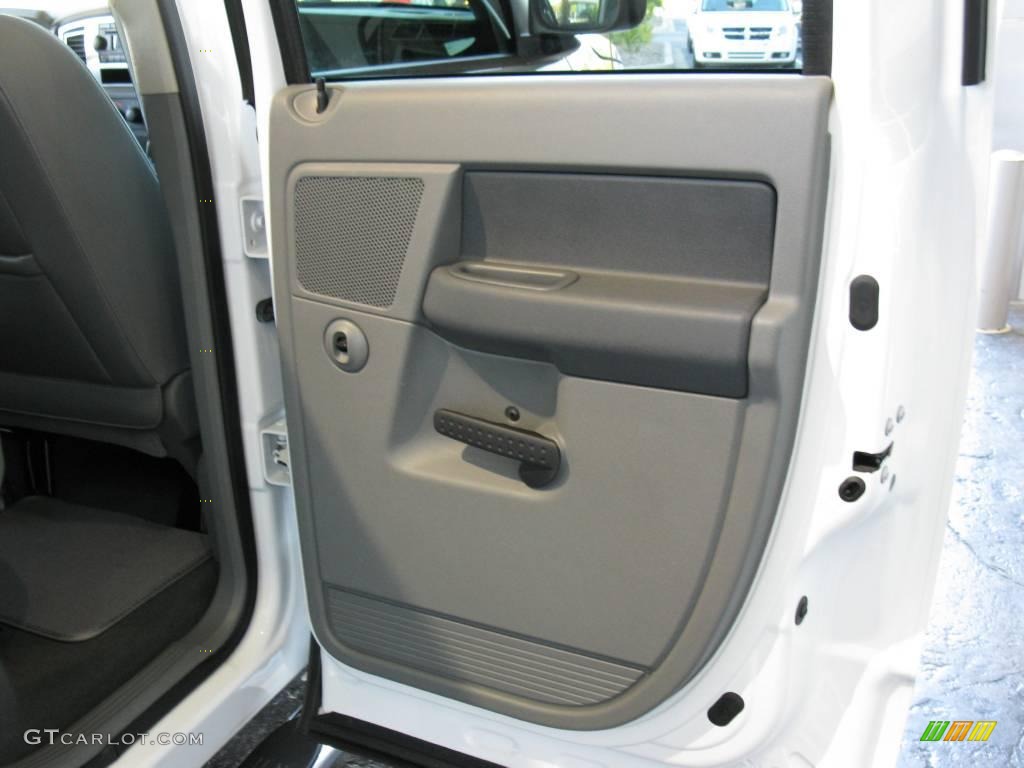 2007 Ram 1500 SLT Quad Cab - Bright White / Medium Slate Gray photo #21