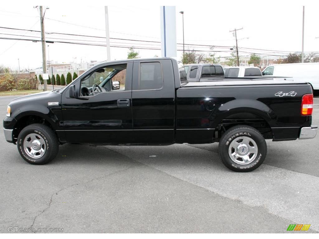 2006 F150 XLT SuperCab 4x4 - Black / Medium/Dark Flint photo #10