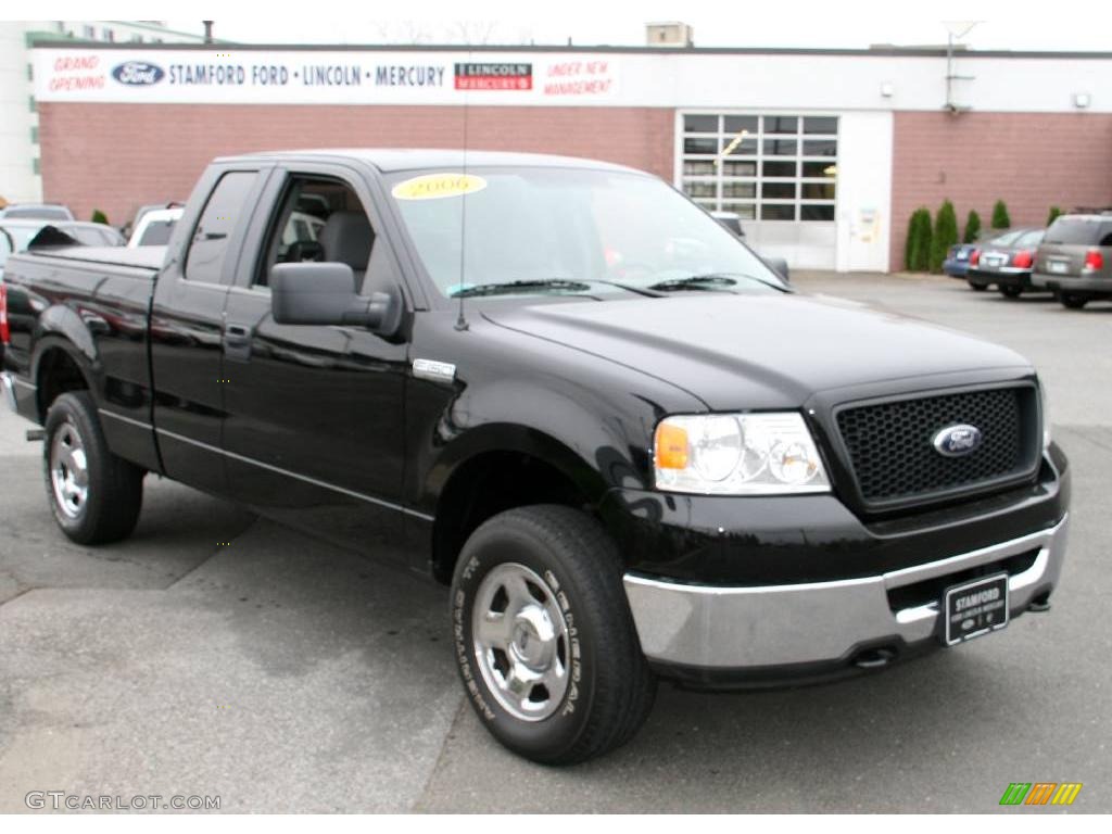 2006 F150 XLT SuperCab 4x4 - Black / Medium/Dark Flint photo #13