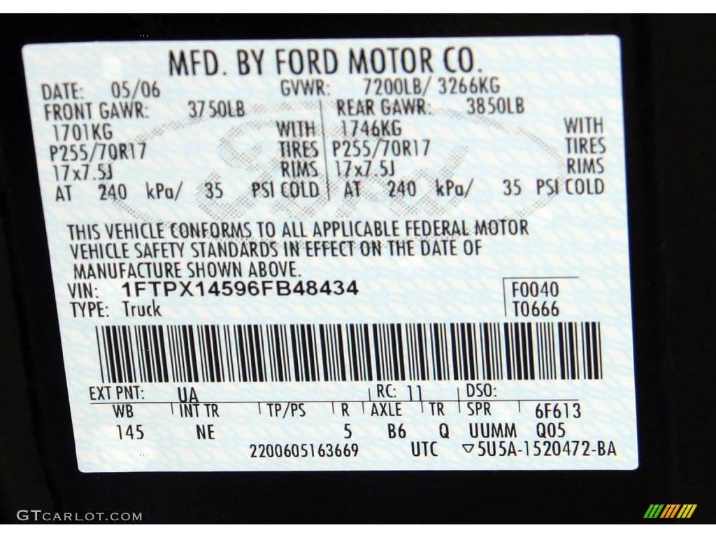2006 F150 XLT SuperCab 4x4 - Black / Medium/Dark Flint photo #18