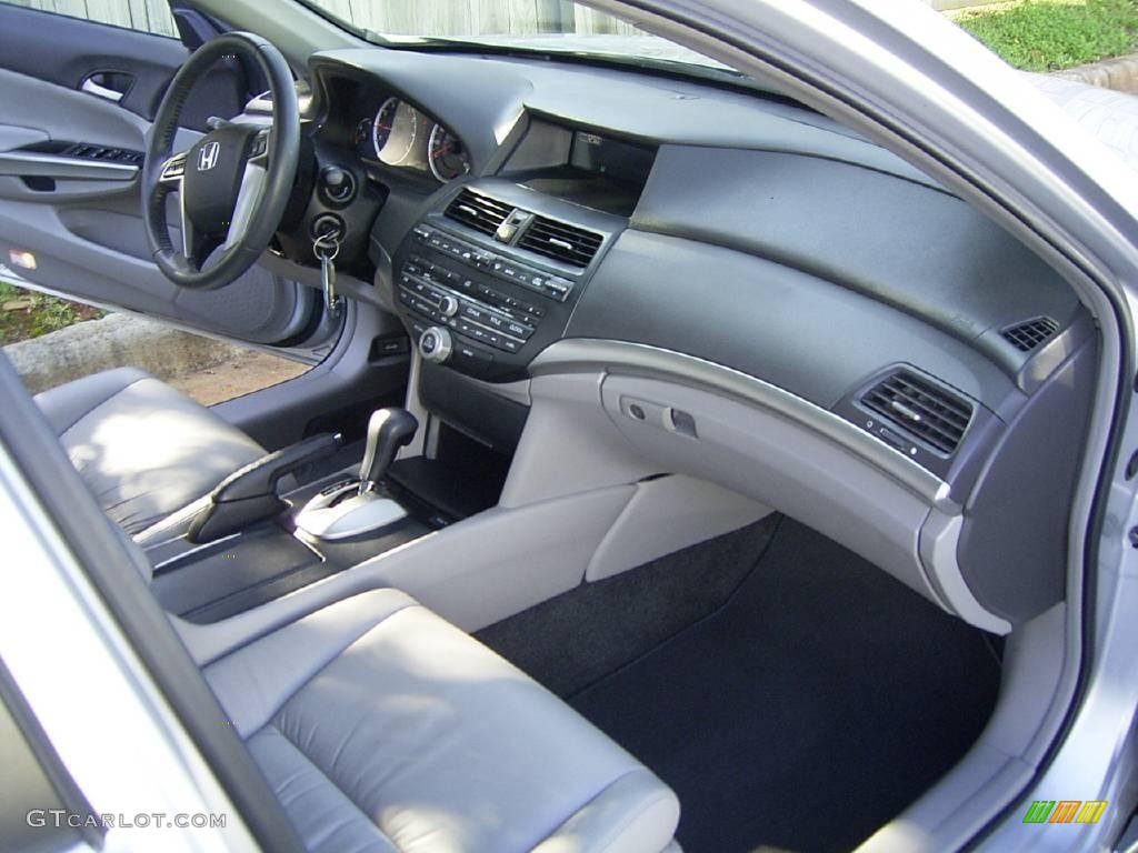 2008 Accord EX-L V6 Sedan - Alabaster Silver Metallic / Gray photo #15