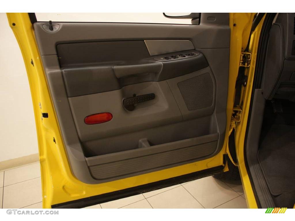 2008 Ram 1500 Big Horn Edition Quad Cab 4x4 - Detonator Yellow / Medium Slate Gray photo #9